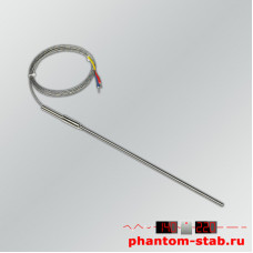 Датчик высокой температуры тип "К"  +1100°C, 4/200 мм